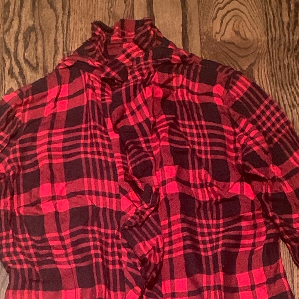 Flannel with Ruffle Blouse - Picture 6 of 6